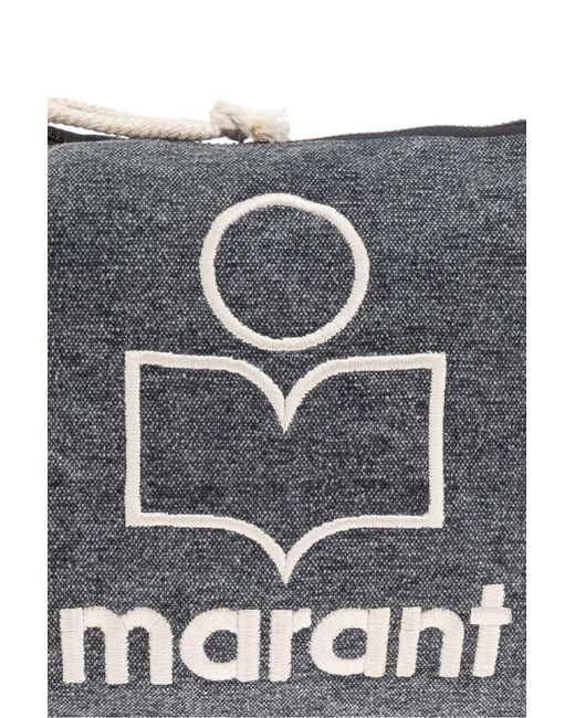 ポーチ Netia Ge Pouch - Isabel Marant - Cotton - Black Isabel Marant Netia Pouch in Black | Lyst