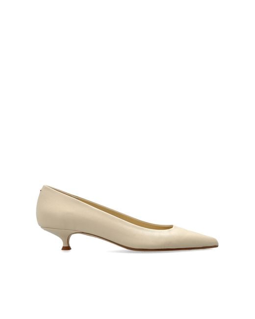 Aeyde Natural 'Cari' Heeled Shoes