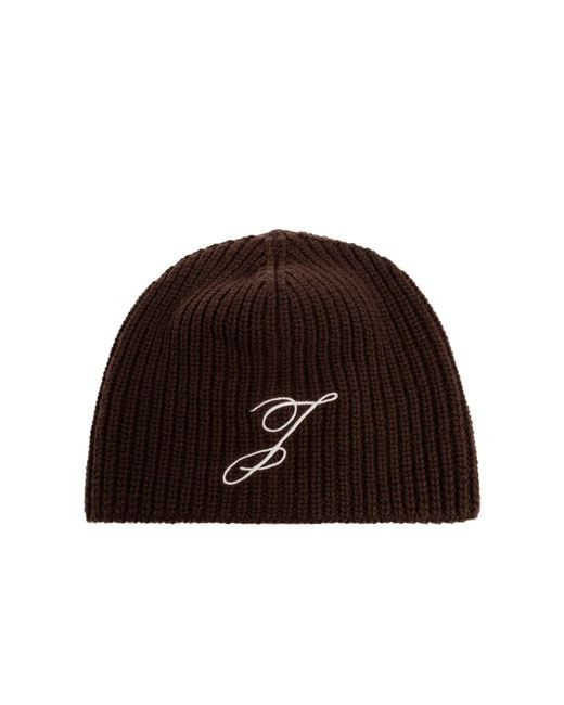 Jacquemus Black Wool Hat 'Espiral'