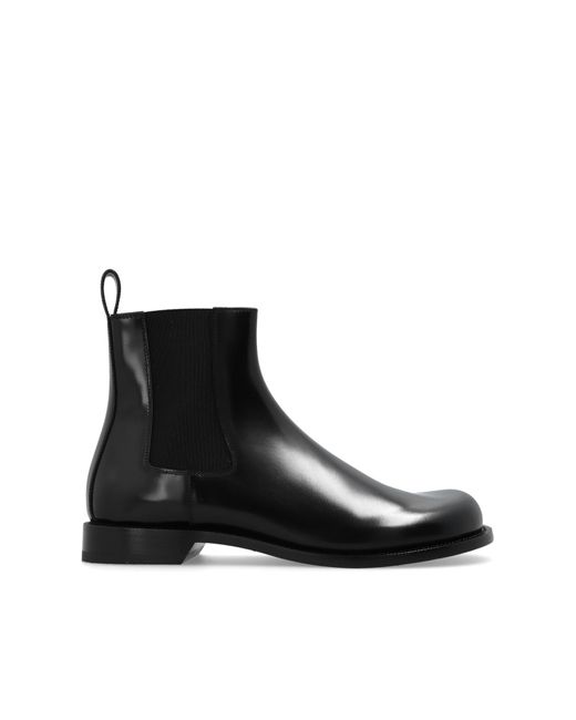 Loewe Campo Black Leather Boot | Lyst