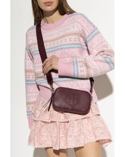 Tory Burch Purple Shoulder Bag 'Miller Mini'