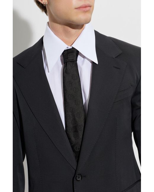 Giorgio Armani Black Silk Tie for men