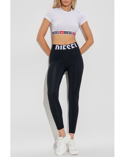 DIESEL White Short T-Shirt 'Irma-D-Core'