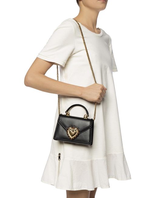 Dolce & Gabbana Black ‘Devotion’ Shoulder Bag