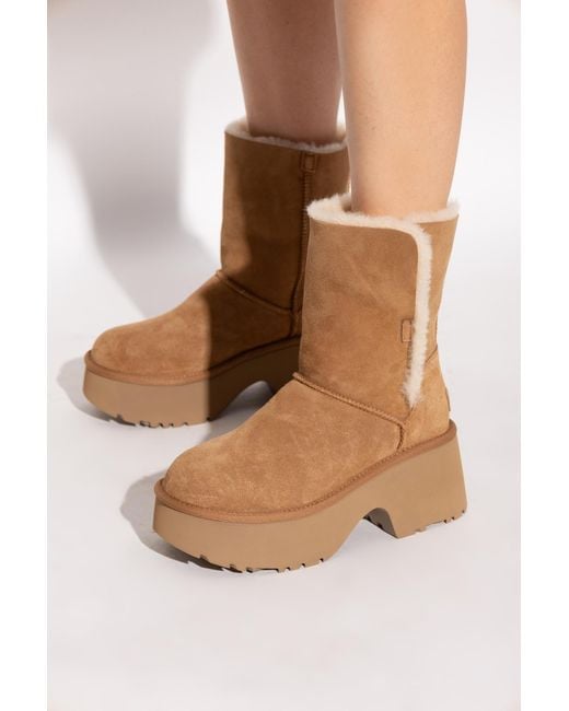 Ugg Brown Heeled Snow Boots 'Esmee'