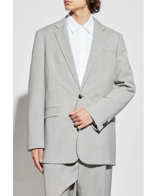 Loewe Gray Wool Blazer for men