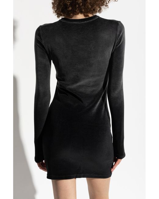 T By Alexander Wang Black Dress With Logo