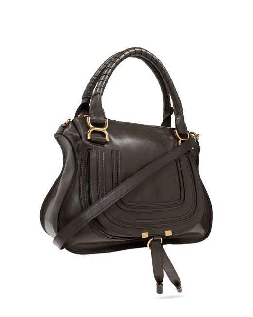 Chloé Black Handbag Marcie Double Medium