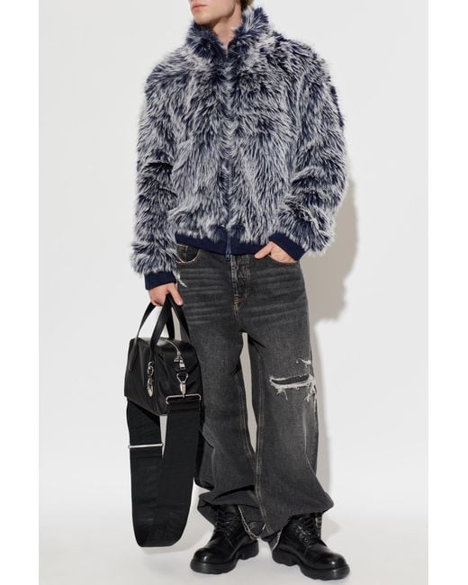 DIESEL Gray Jacket 'W-Victor' for men