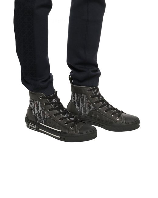 Dior Dior "b23" High-top Sneaker in Black for Men | Lyst