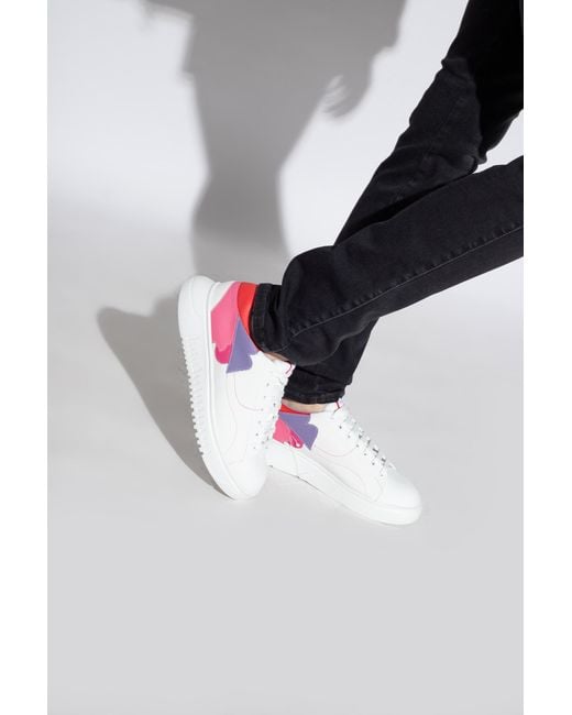 Emporio armani shop lace up sneakers