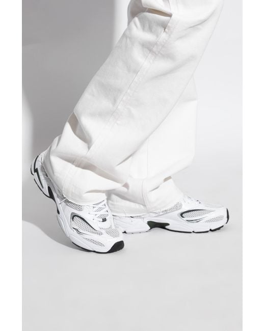 Lacoste White Sports Shoes With Logo for men