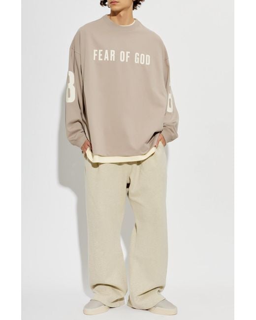 Fear Of God Natural Cotton T-Shirt With Print for men