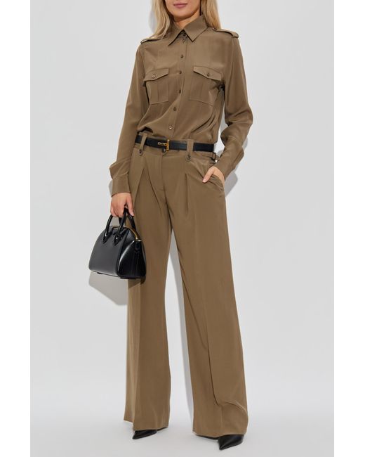 Tom Ford Natural Silk Trousers