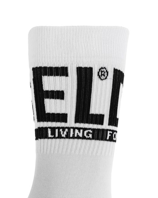 DIESEL White Three-Pack Socks Skm-Ray-Threepack for men