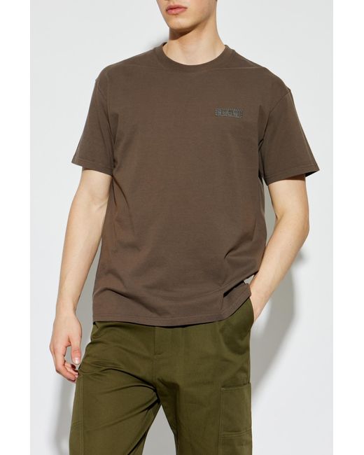 Givenchy Green T-Shirt With Logo Patch for men