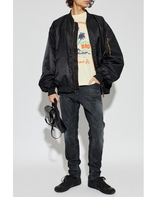 DSquared² Black "Teddy" Jeans for men