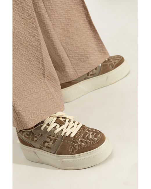 Fendi Natural Sneakers Match