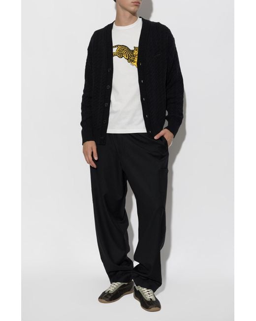 KENZO White T-Shirt With Print for men