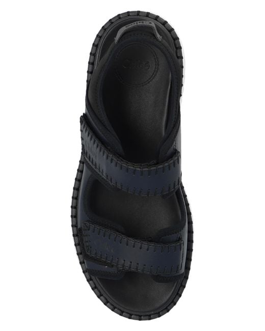 Chloé Black ‘Nama’ Platform Sandals