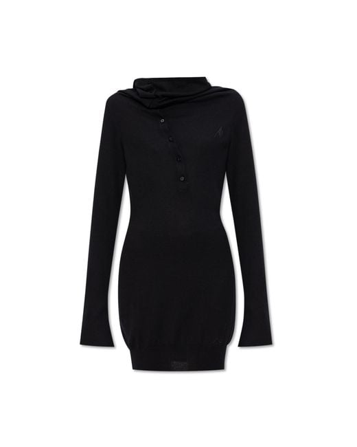 The Attico Black Wool Dress