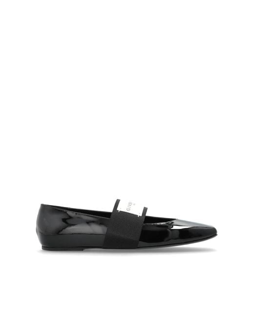 Givenchy Black Ballet Flats "Squared"