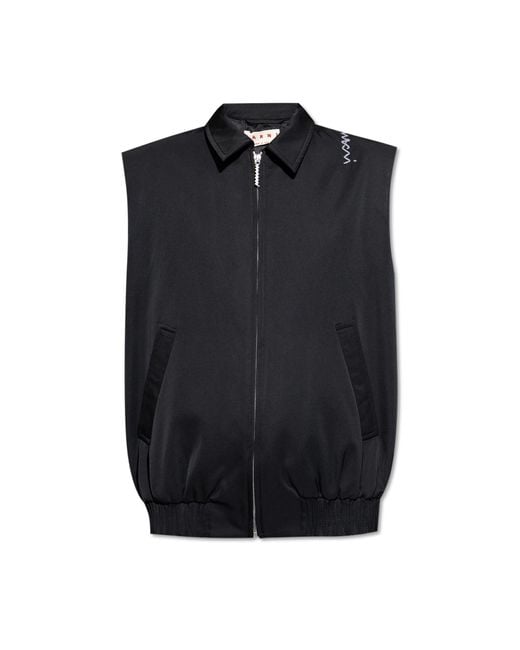 Marni Black Vest With Logo