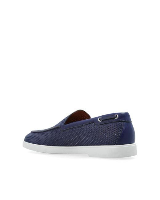 Giuseppe Zanotti Blue Shoes Berth Type Loafers for men