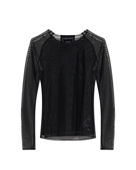 Y-3 Black Transparent Top