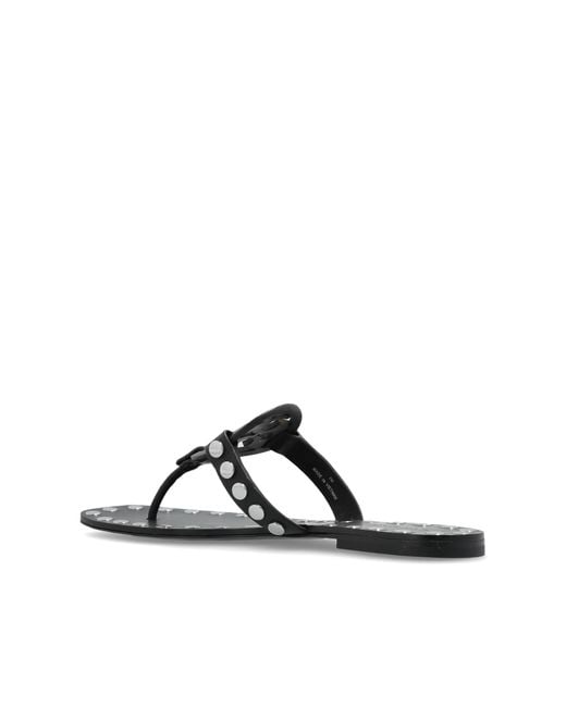 Tory Burch Black "Miller" Slides