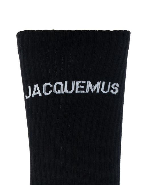 Jacquemus Black Socks With Logo
