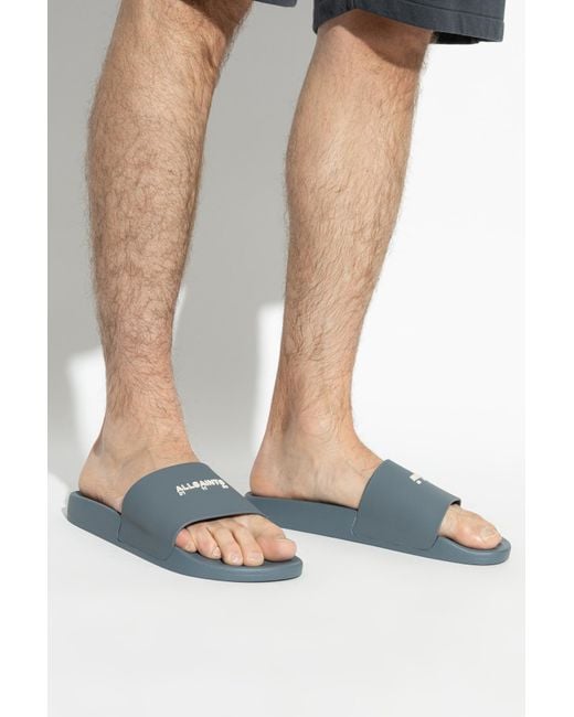 AllSaints Blue 'Date' Slides for men