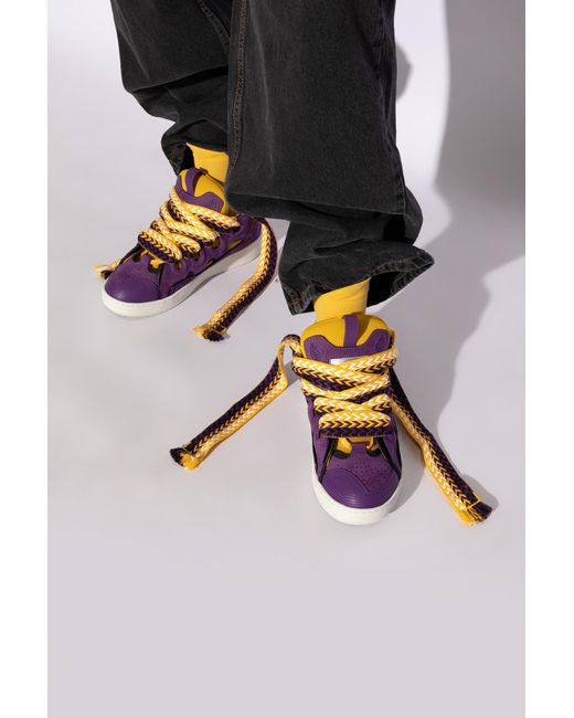 Lanvin Purple 'curb' Sneakers,