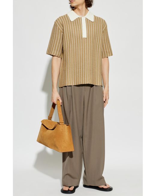 Jil Sander Natural Cotton Polo for men