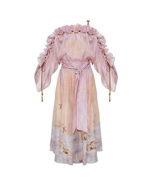 strapless open back dress Zimmermann - Pink Women Party/Cocktail Dress main image 0
