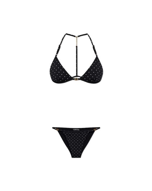 Tom Ford Black Two-Piece Swimsuit