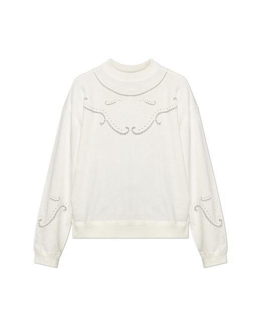 Isabel Marant White "Vella" Sweatshirt