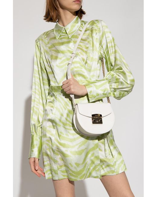 Furla Leather 'metropolis Mini' Shoulder Bag in White Lyst