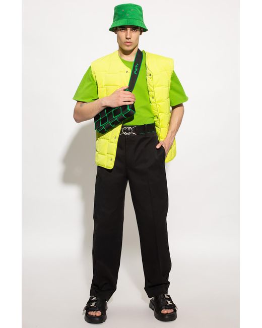 Bottega Veneta Quilted Vest in Neon 