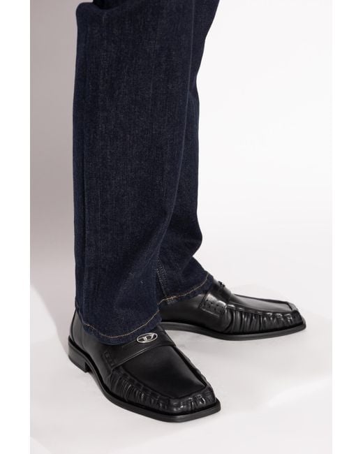 DIESEL Black 'D-Amber' Shoes for men