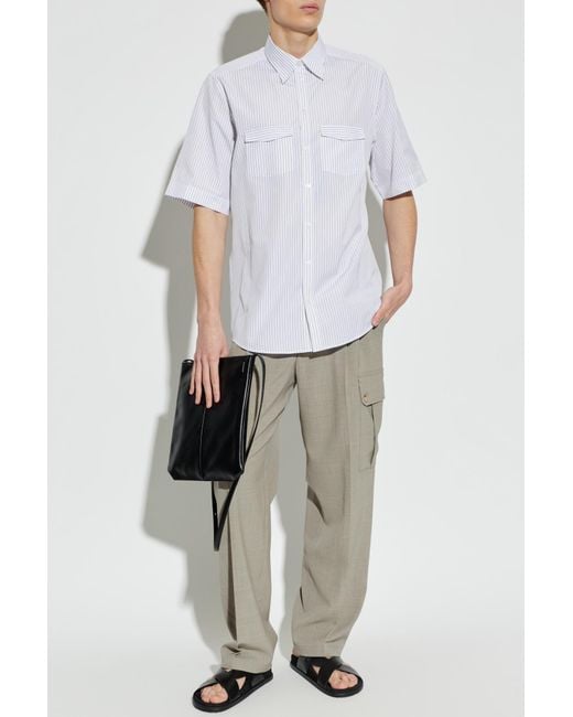 Dolce & Gabbana White Shirt With Stripe Pattern for men