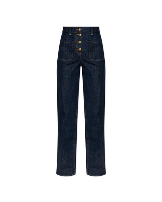 Valentino Garavani Blue Straight-Leg Jeans