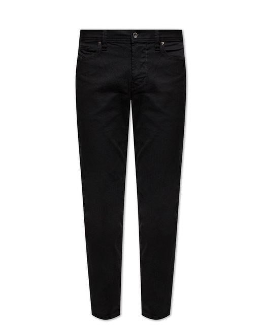 DIESEL Black D-fining 688h Tapered Fit Jeans for men