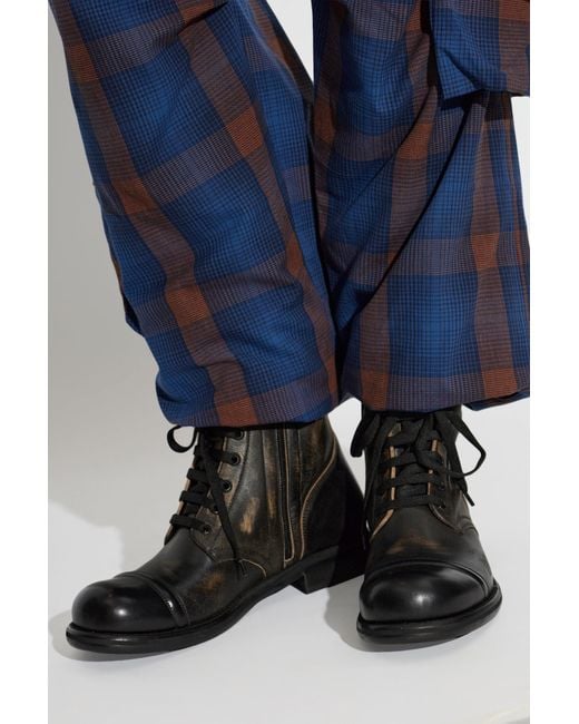Vivienne Westwood Black 'Parachute' Leather Shoes for men