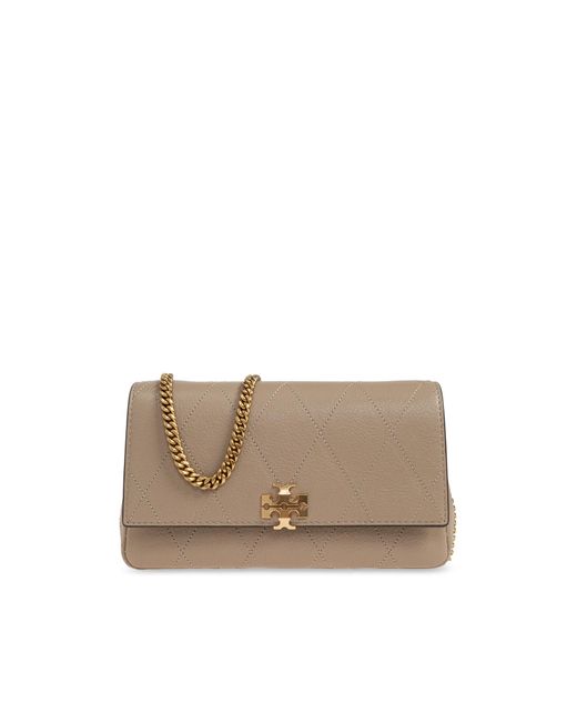 Tory Burch Brown Wallet On A Chain 'Charlie'