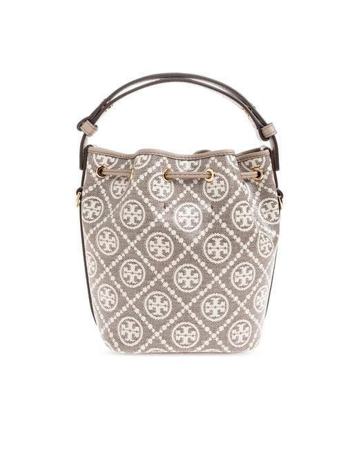 Tory Burch White 'Mini' Monogram Bag