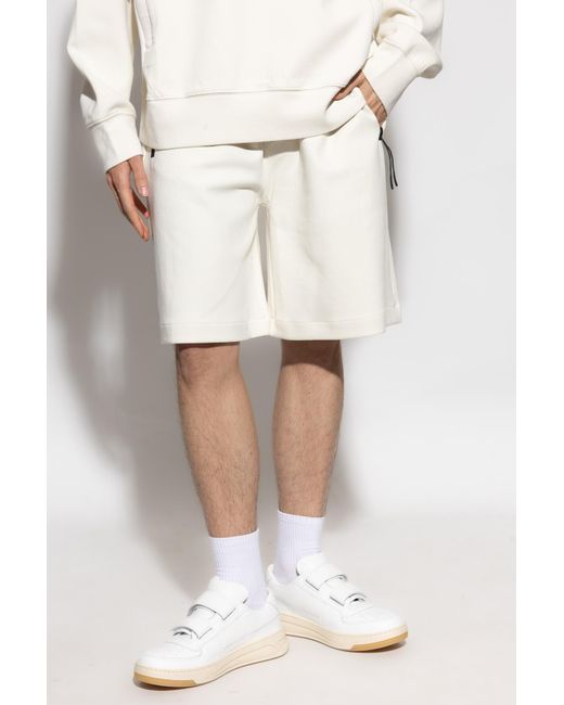 Woolrich White Shorts With Pockets for men