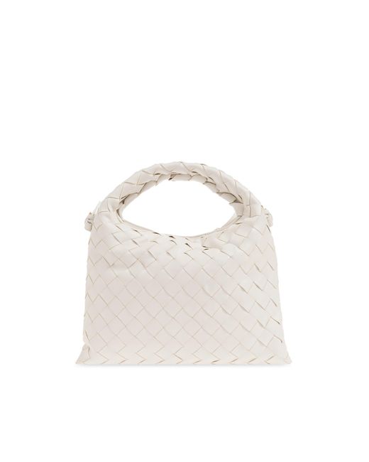 Bottega Veneta White 'hop Mini' Shoulder Bag,