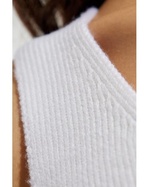 Alaïa White Sleeveless Top