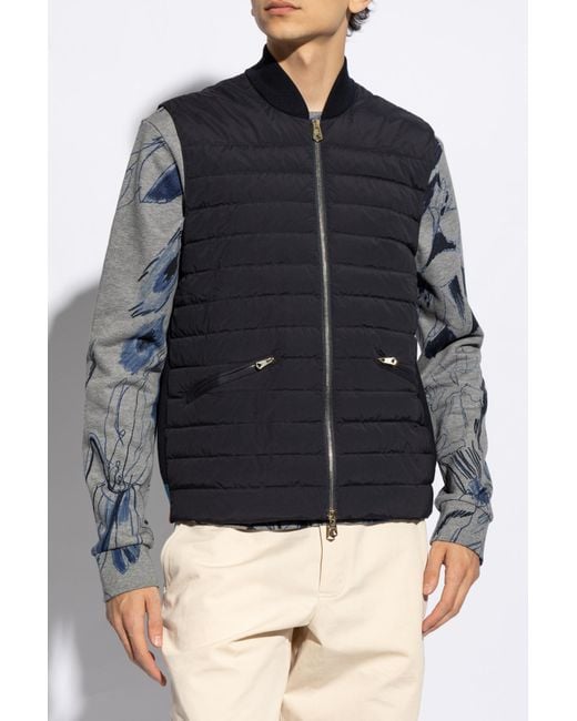 Paul Smith Blue Quilted Vest, for men